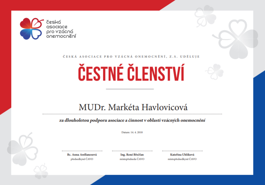 Marketa havlovicova certifikat
